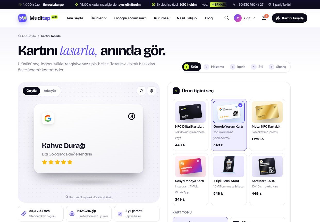 Kartını Kendin Tasarla