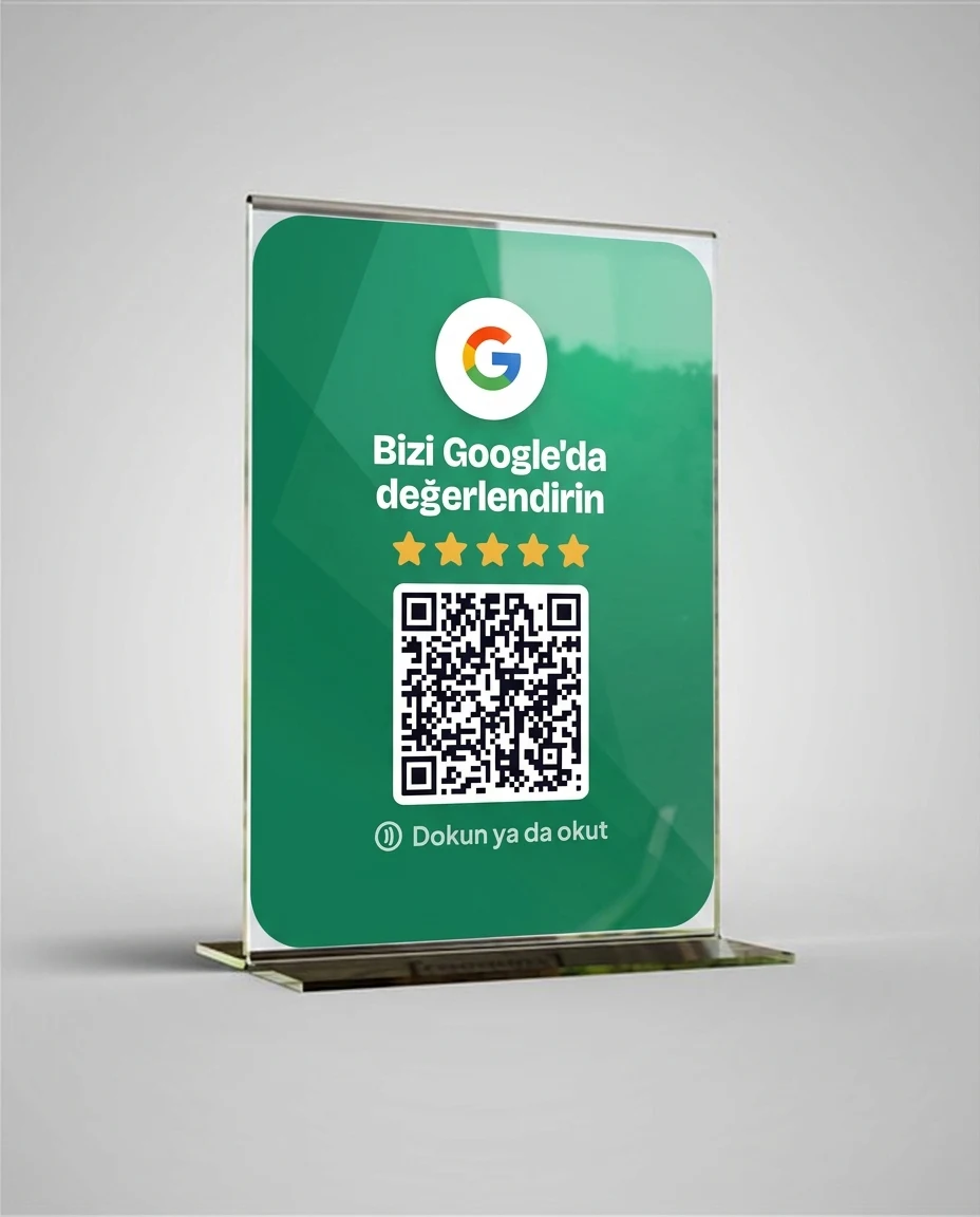 Google Yorum T Stant — Zümrüt Yeşili