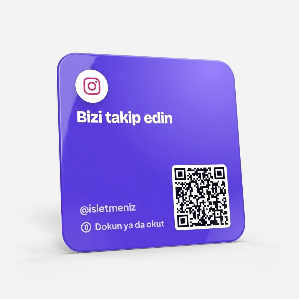 Instagram Kare Kart 10×10 — Mor