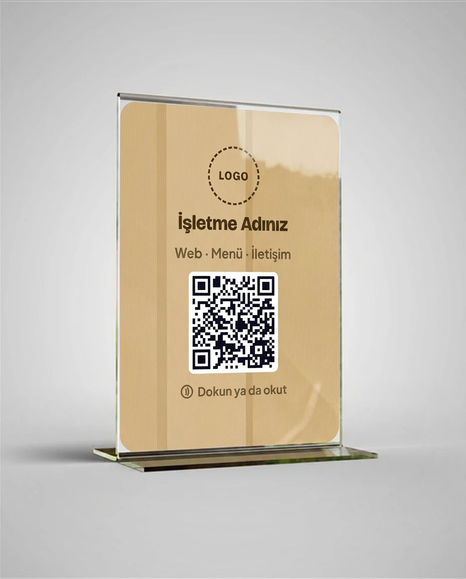 Özel Logolu T Stant — Ahşap