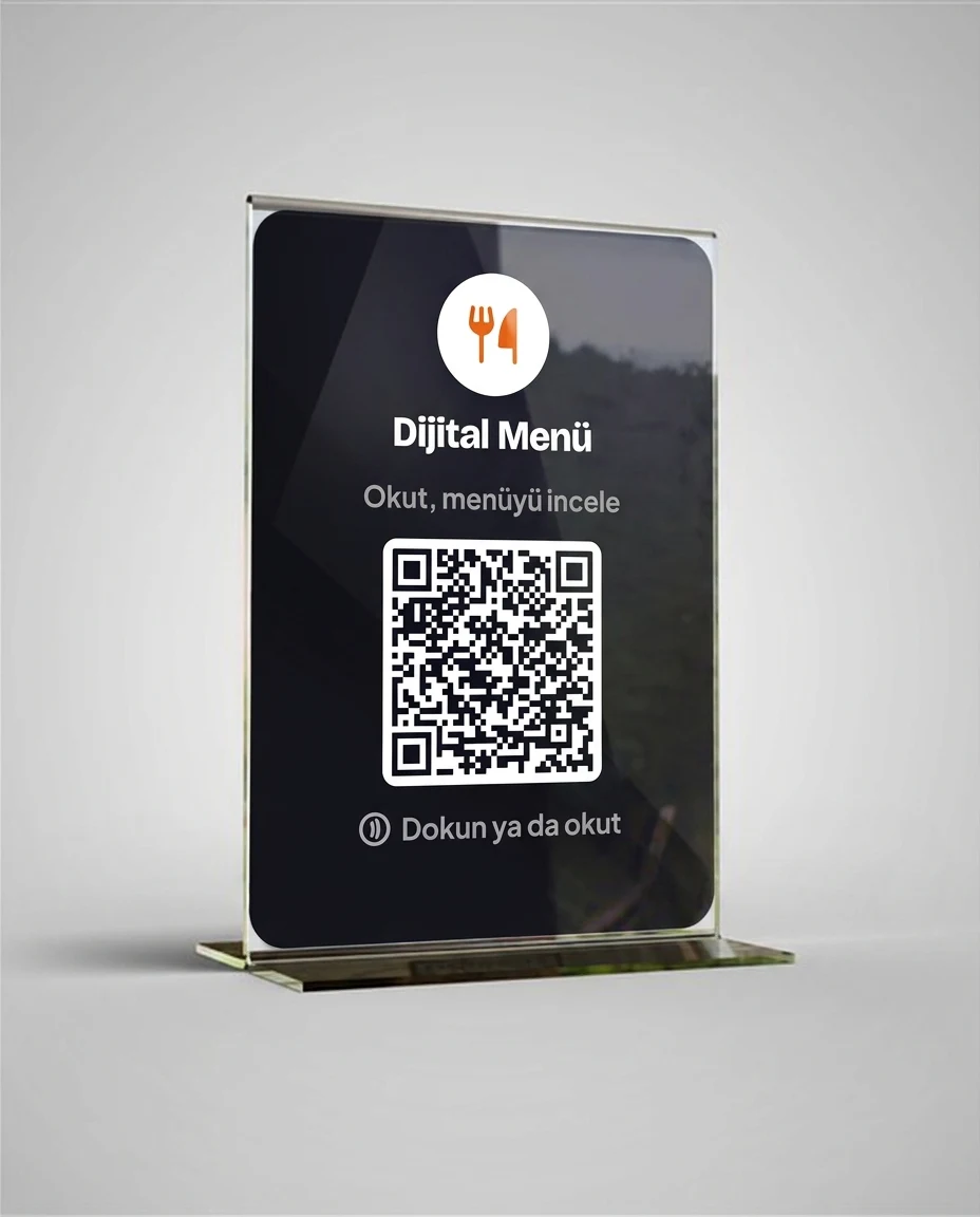 QR Menü Masa Paketi — 10 T Stant