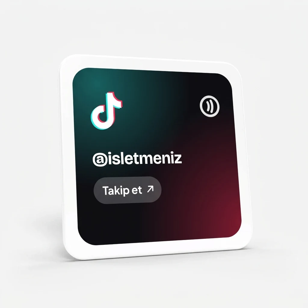 TikTok Takip Kartı — NFC